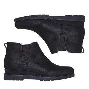 Skechers BOBS Chill Wedge Cruising Altitude Ankle Chelsea Boots 8 Slip On Bootie